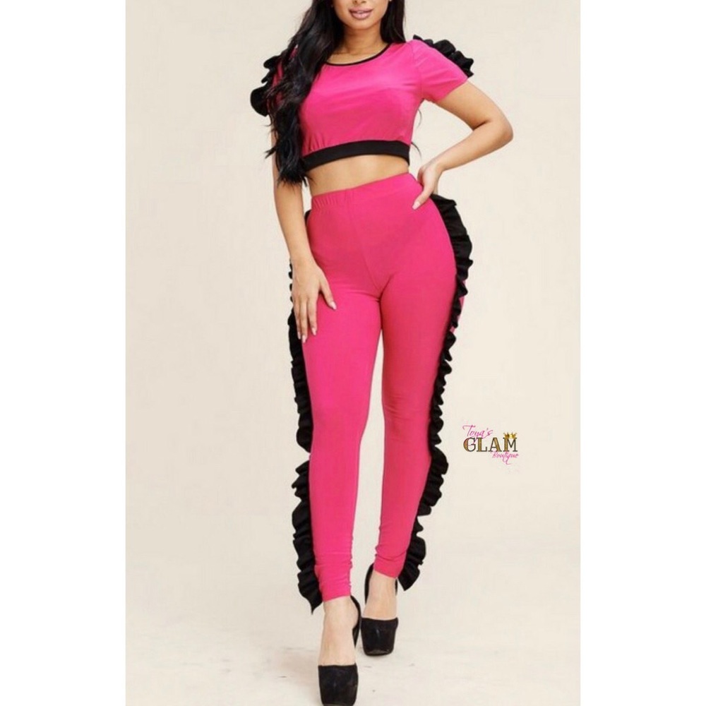 ⚡️Two Piece Ruffle Set⚡️
